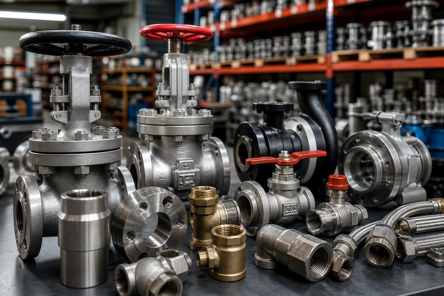 Industrial valves, pipe fittings and pressure equipment