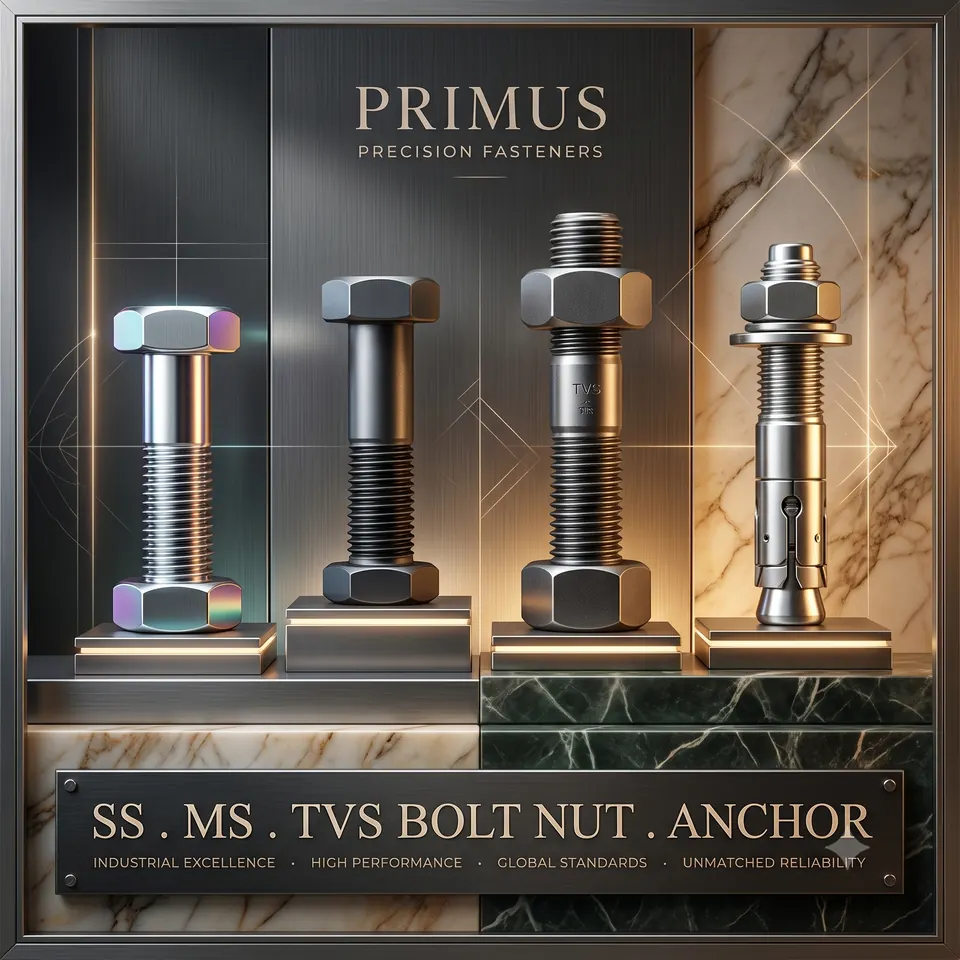 Stainless steel, mild steel and TVS bolts
